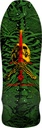 POWELL GEEGAH SKULL & SWORD GREEN VENEER SHAPED DECK 9.75 X 30.0