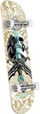 POWELL SKULL & SWORD WHITE/METALLIC GOLD COMPLETE 8.0 X 31.45
