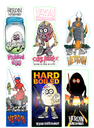 HEROIN PICKLED EGG ASSORTED 12CT STICKER PACK
