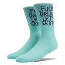 HEROIN FUCK DRUGS SOCKS GREEN