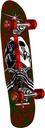 POWELL SKULL & SWORD GREEN/RED CRUISER COMPLETE 8.0 X 30.0