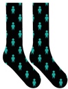 ALIEN WORKSHOP SOLO PATTERN SOCKS BLACK/TEAL