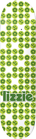 BIRDHOUSE LIZZIE FLORAL GREEN DECK 8.25