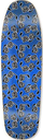 BLACK LABEL TEAM CURB NERD BLUE STAIN SHAPED DECK 9.63 X 32.00