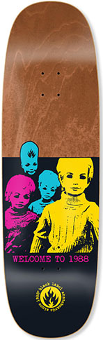 BLACK LABEL TEAM WELCOME TO 1988 COLORS TUGBOAT SHAPED DECK 9.50 X 32.12