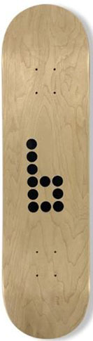BRAILLE TEAM BRANDED BLANK DECK 8.25