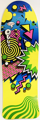BRAND-X TEAM WEIRDO 2 SHAPED DECK 10.00 X 30.50 (HAND SCREENED)