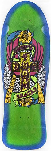 DOGTOWN DRESSEN HANDS REISSUE ASSORTED STAINS/BLUE FADE DECK 10.12 X 30.32