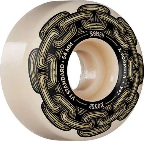 BONES X-FORMULA GOLD CHAIN V1 54MM 97A (Set of 4)