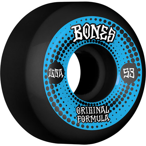 BONES 100S OG ORIGINALS BLACK V5 53MM 100A (Set of 4)