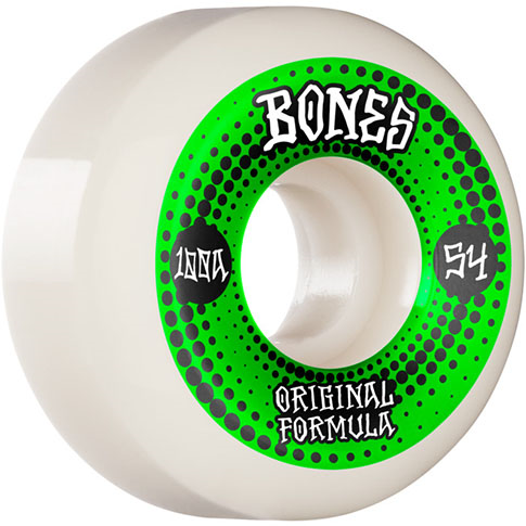 BONES 100S OG ORIGINALS WHITE V5 54MM 100A (Set of 4)