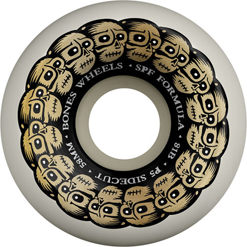 BONES SPF CIRCLE SKULLS P5 58MM 84B (Set of 4)