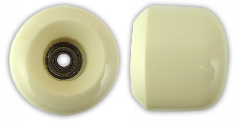 OS GENERIC WHITE WHEELS 62MM 80A (Set of 4 Includes 8 Bearings)