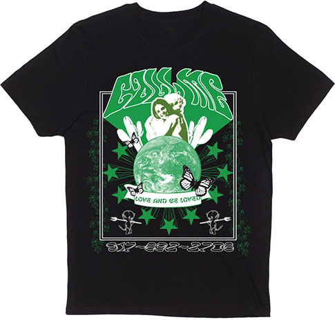 CALL ME (917) LOVE BE LOVED BLACK SS M