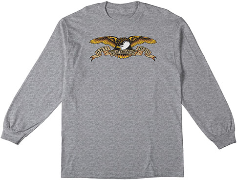ANTI-HERO EAGLE GREY HEATHER BLACK LS L