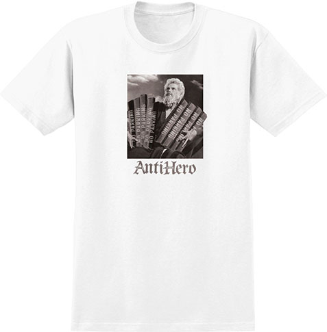 ANTI-HERO TEN CURBMANDMENTS WHITE SS L