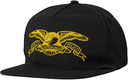 ANTI-HERO BASIC EAGLE SNAPBACK HAT BLACK/MUSTARD