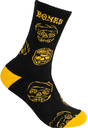 BONES BLACK & GOLD SOCKS BLACK