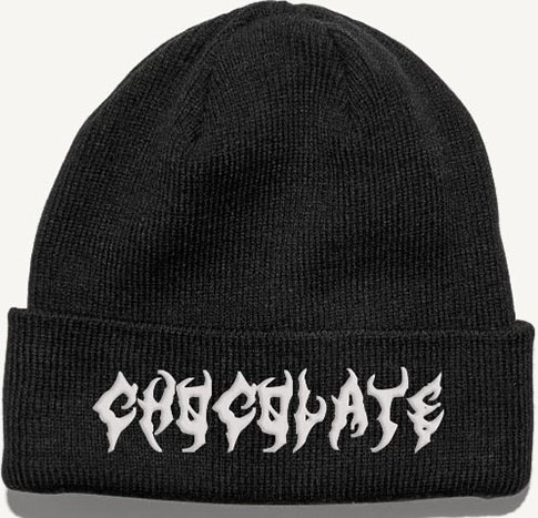 CHOCOLATE DEATH BEANIE BLACK/WHITE