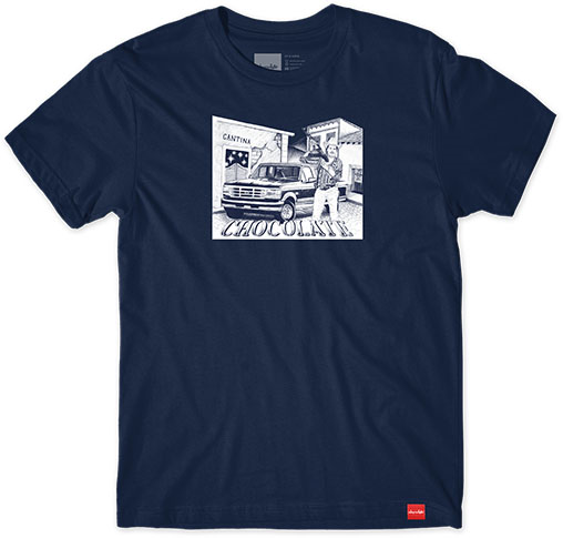 CHOCOLATE CANTINA NAVY SS L