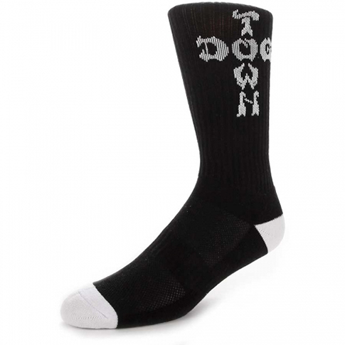 DOGTOWN BLACK CREW SOCKS