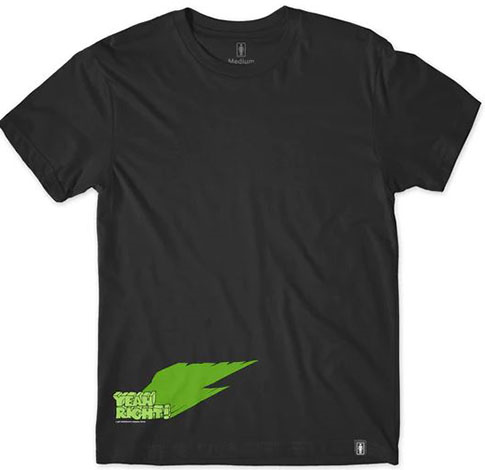 GIRL YEAH RIGHT SHADOW BLACK SS L